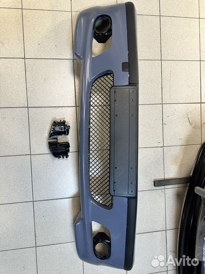 Bmw e46 передний бампер M tech 2 с птф