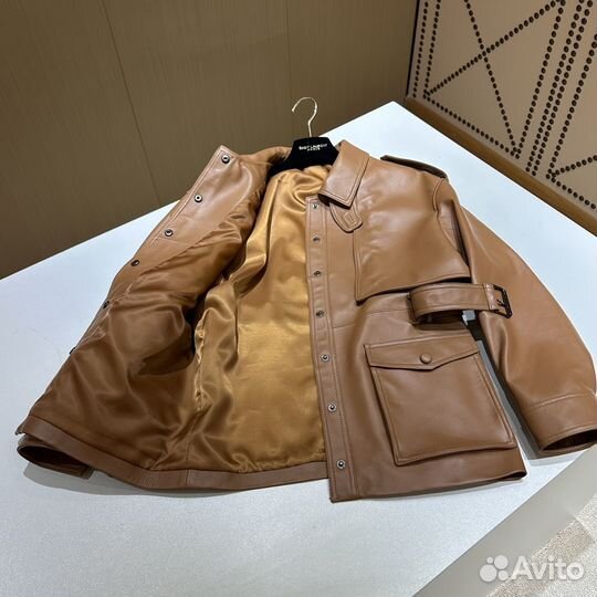 Кожаная куртка Saint Laurent