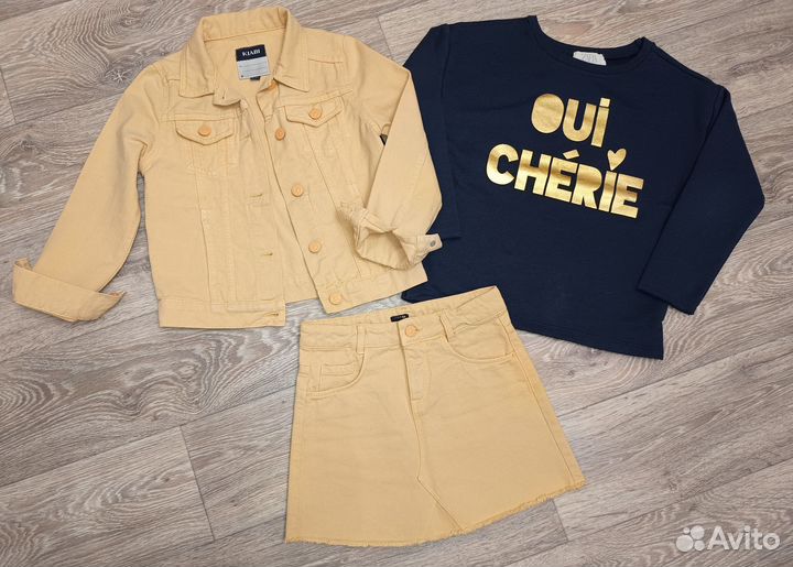 Вещи комплектом Zara, Kiabi 128 размер