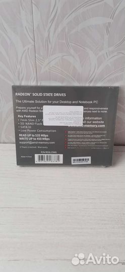 Sdd диск 256gb новый amd radeon r5 series