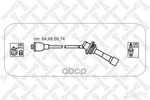 К-кт проводов 1038576SX Stellox