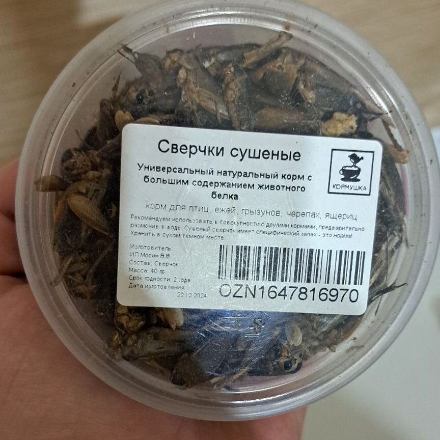 Сверчки сушёные