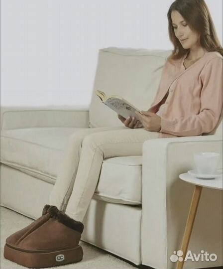 Вибро массажер грелка для ног 2в1 новый