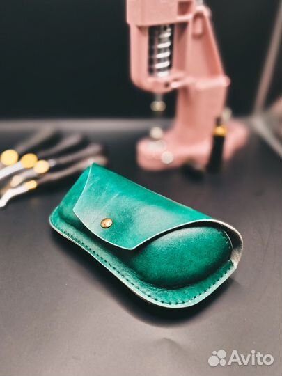 Чехол для очков из натуральной кожи