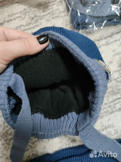 Шапка и снуд для мальчика новый комплект