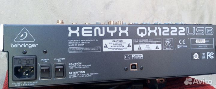 Микшерный пульт behringer xenyx qx1222usb