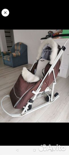 Детские санки коляска