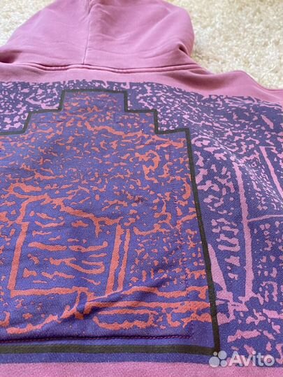 Cav empt худи оверсайз бордовое