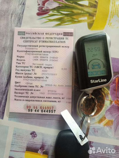 LADA Granta 1.6 МТ, 2022, 3 689 км