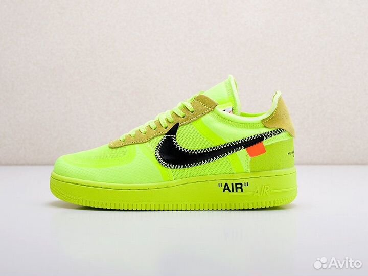 Кроссовки Nike Air Force 1 Off-White Volt (41-45)