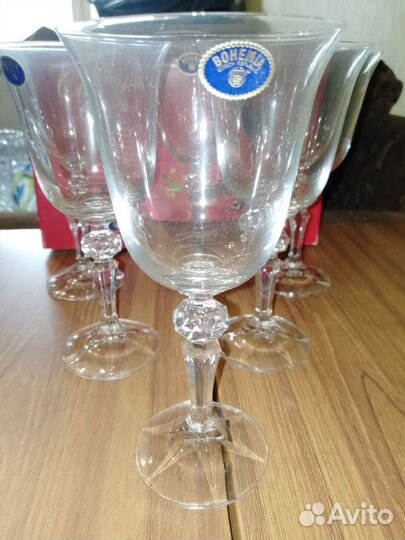 Бокалы богемское стекло