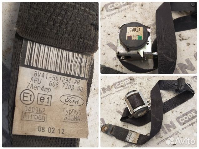 Ремень безопасности передний правый Ford Kuga 1