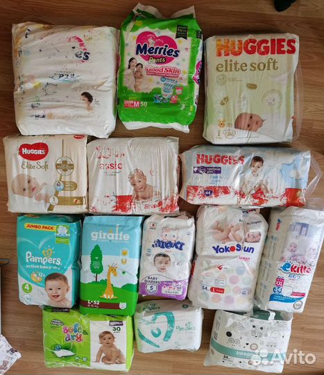 Подгузники pampers, huggies