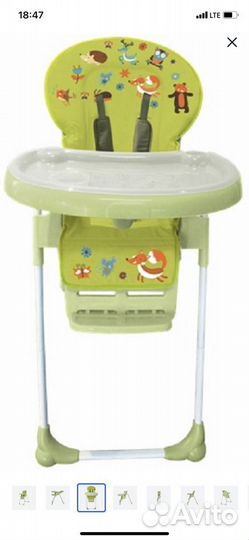 Стульчик для кормления everflo forest green(Q35)