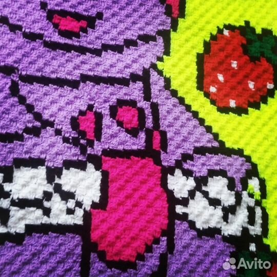 Плед детский вязаный