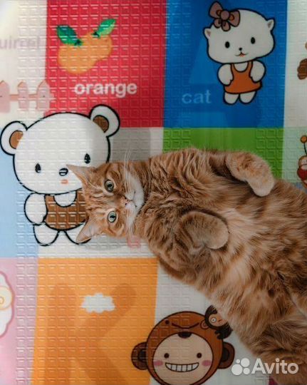 Детский коврик для ползания новый (заводской брак)