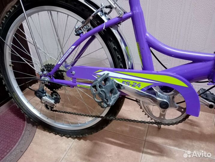 Велосипед складной скоростной 24х1,95 подростковый