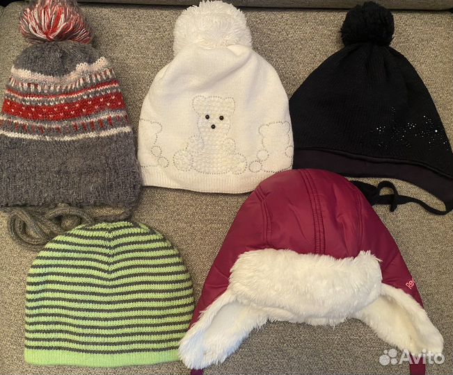 Шапки, шлемы, шарфы детские