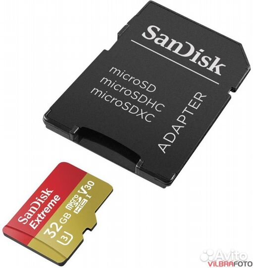 Карта памяти Sandisk Micro sdhc 32Gb(90 mb/s 4K)