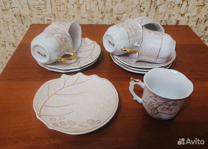 Кофейный сервиз фарфор новый