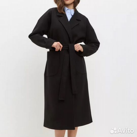 Пальто женское демисезон весна чёрное