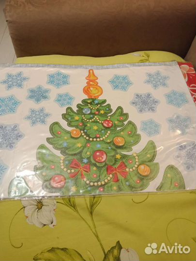 Наклейка Декоретто, новогодняя елка