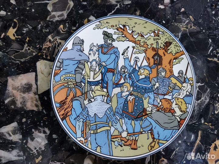 Винтажная тарелка от Villeroy Boch Сюжет 1300 гг