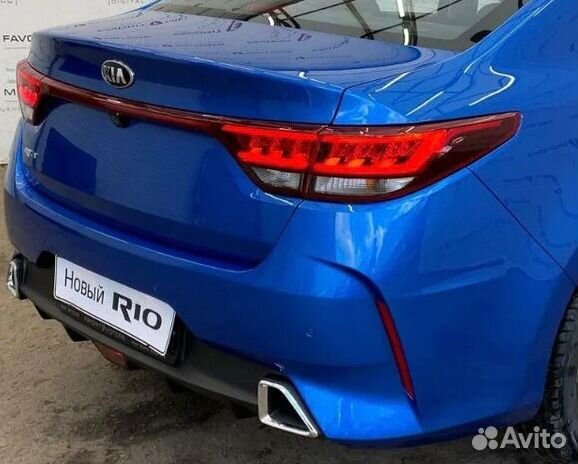 Бампер задний Kia Rio 4 рестайлинг 2020-2023