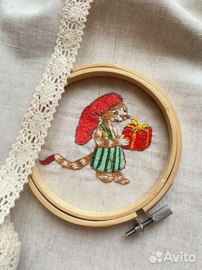 Мешочки с вышивкой. Ручная работа