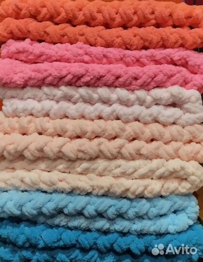 Плед из Ализе пуффи