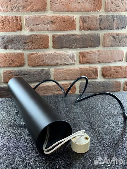 Светильник Novotech Pipe 370403, GU10, 50 Вт, цвет арматуры: черный, цвет плафона: черный