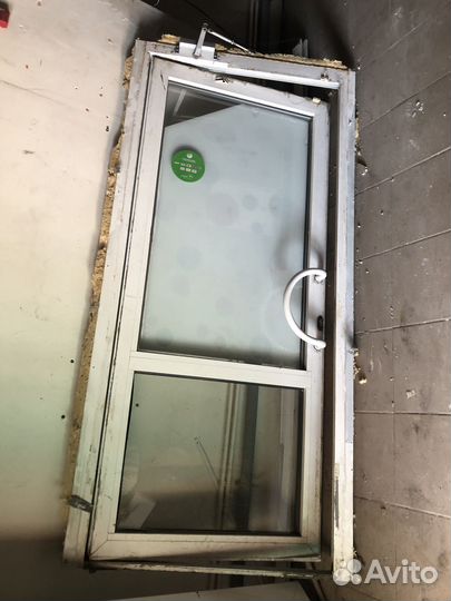 Алюминиевые двери б/у