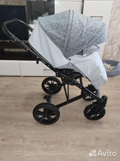 Коляска 2 в 1 Indigo эко кожа