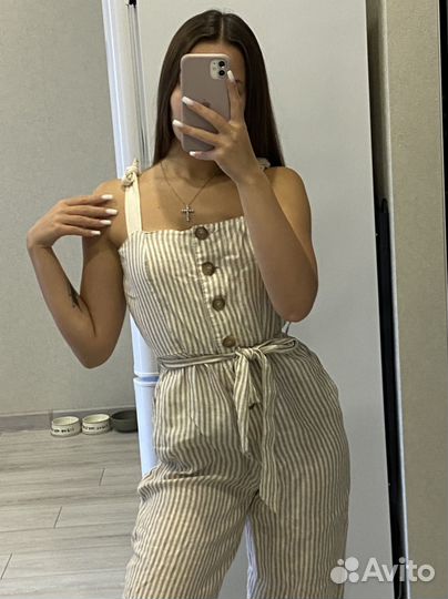 Комбинезон льняной