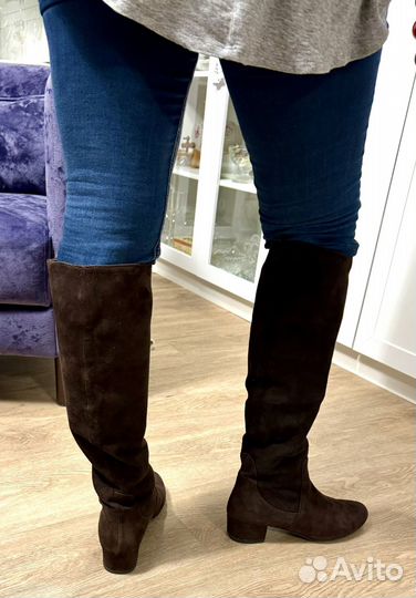 Сапоги Флоренция кожа-замша 39р