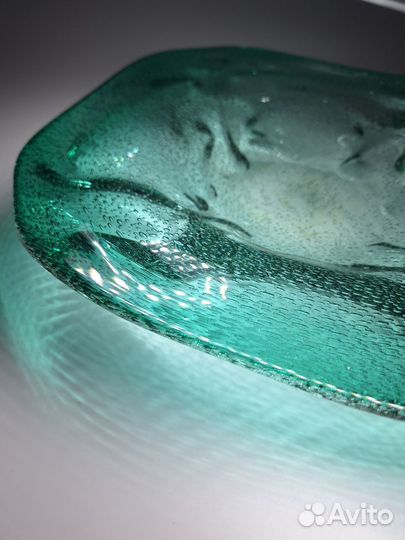 Винтажная ваза фруктовница Муранское стекло