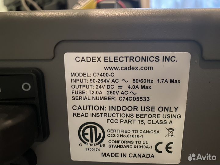 Анализатор тестер аккумуляторов Cadex C7400-C