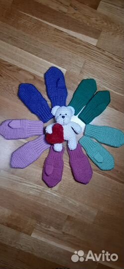 Рукавички детские вязаные