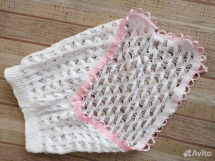 Косынка для девочки вязаная новая 68-92