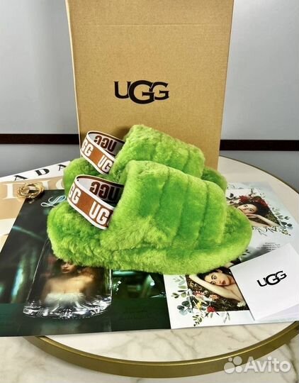 Меховые тапочки UGG Australia Fluff Yeah