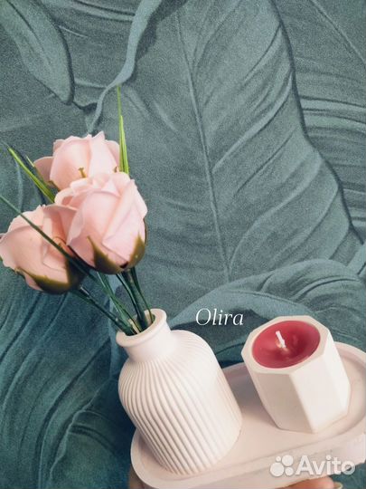 Мыло ручной работы,наборы из гипса,мыльные розы