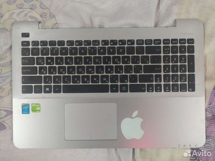 Клавиатура с верхней крышкой на ноутбук asus