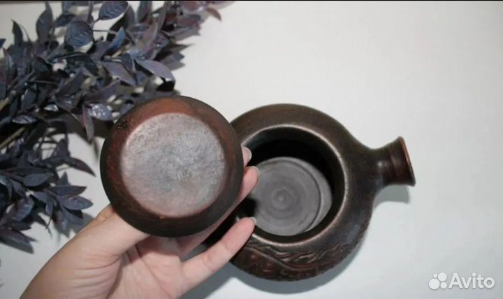 Чайник заварочный глиняный новый