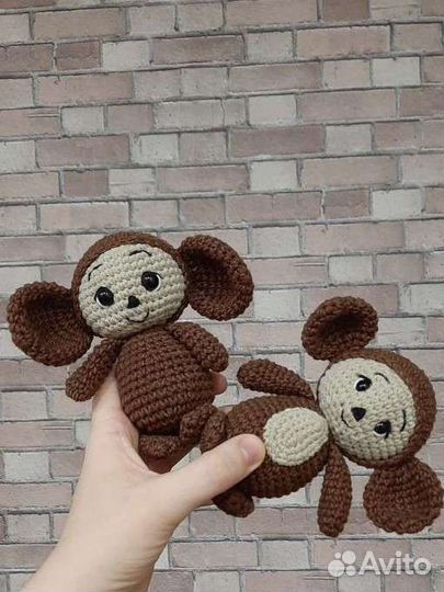 Чебурашка вязаная игрушка
