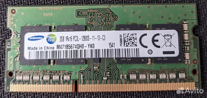 Модуль памяти DDR3l sodimm Sasung для ноутбука