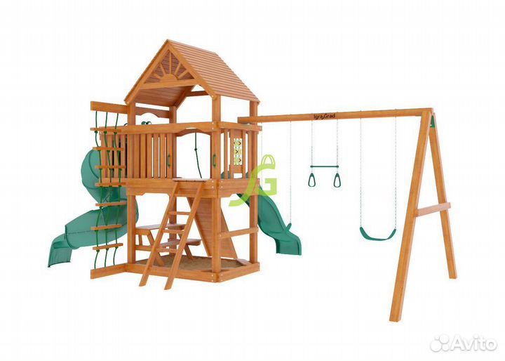 Игровой комплекс Шато с трубой (Дерево)