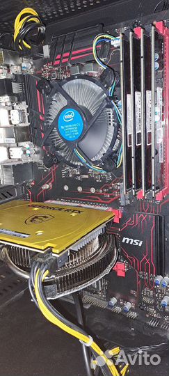 MSI Z270 gaming plus LGA1151 ATX + i7 7700t+32 Гб