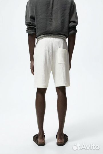 Мужские белые шорты Zara M