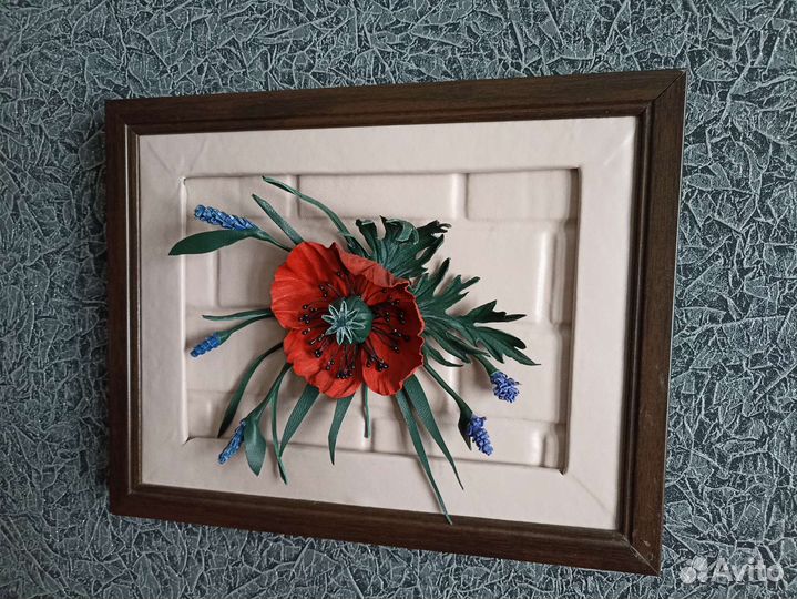 Картина из кожи