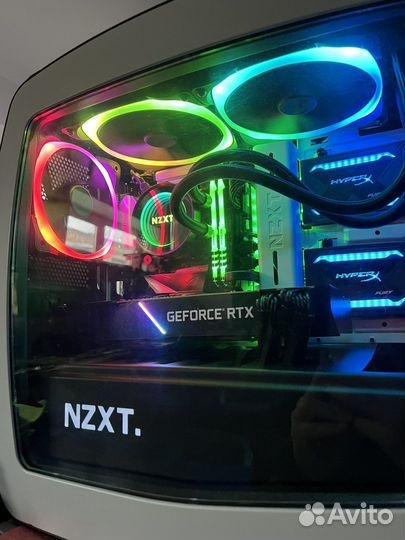 Nzxt Manta + Nzxt Kraken X62 + 5 Nzxt Aer RGB Fan